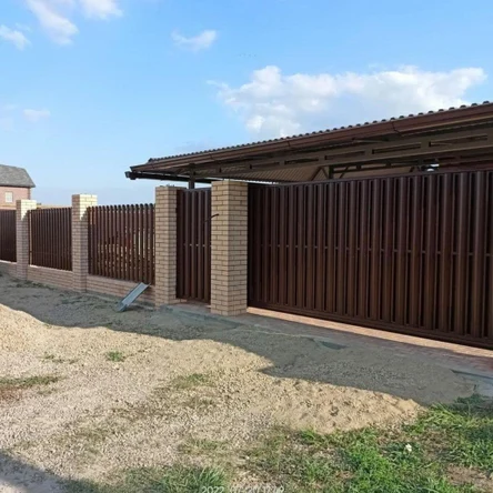 Забор штакетник 1 ряд однотонный